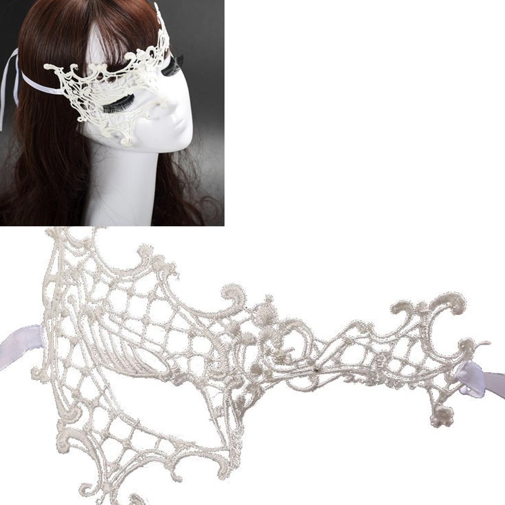 Elegant Lace Bat Masquerade Mask for Halloween Party and Venetian Costume Events