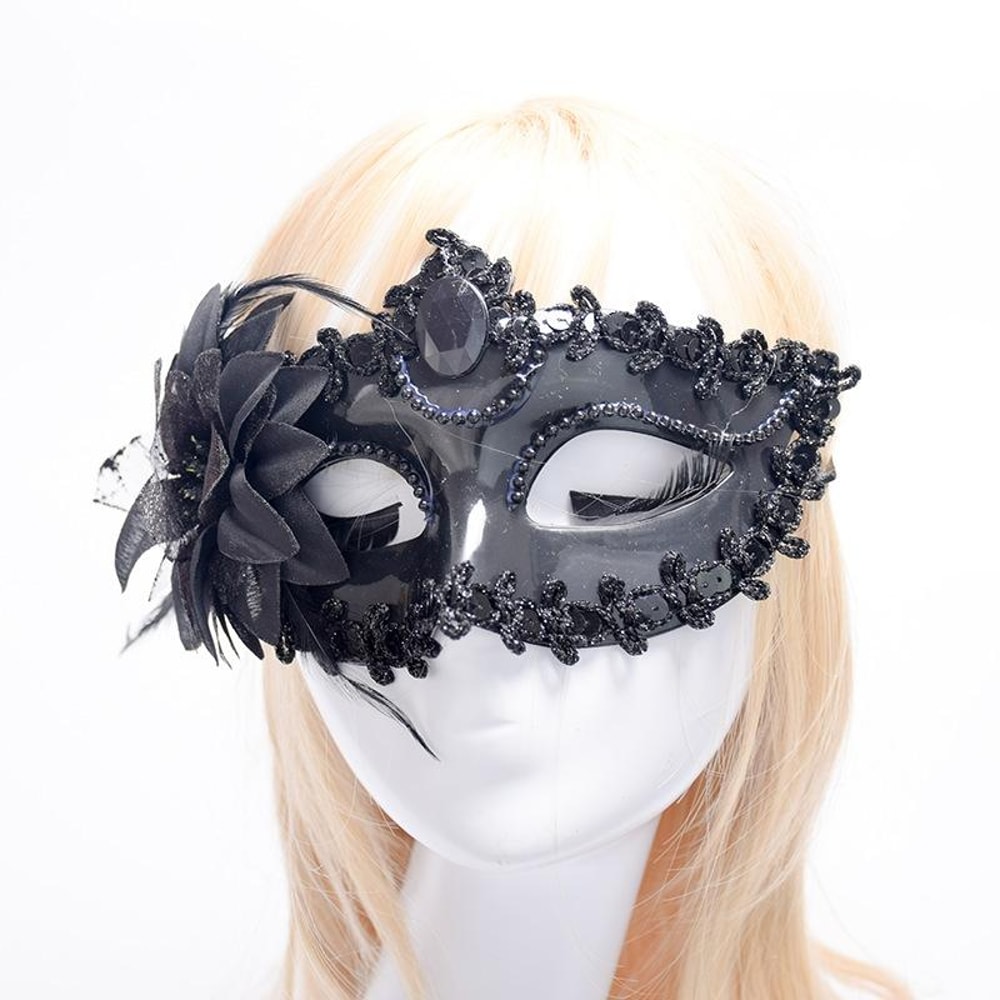 Elegant Lace Bat Masquerade Mask for Halloween Party and Venetian Costume Events