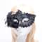 Elegant Lace Bat Masquerade Mask for Halloween Party and Venetian Costume Events