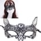 Elegant Lace Bat Masquerade Mask for Halloween Party and Venetian Costume Events