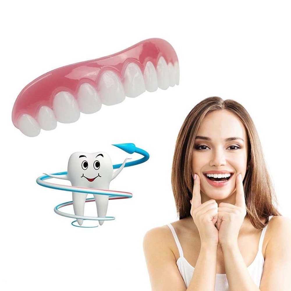 Comfort Fit Flex Silicone Veneers for Instant Smile Whitening