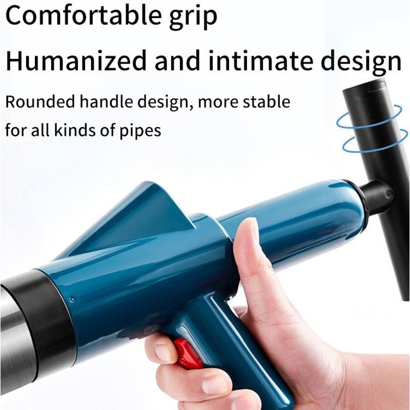 High Pressure Drain Cleaner Air Blaster For Toilets Sinks Sewer Pipe Clogs 8
