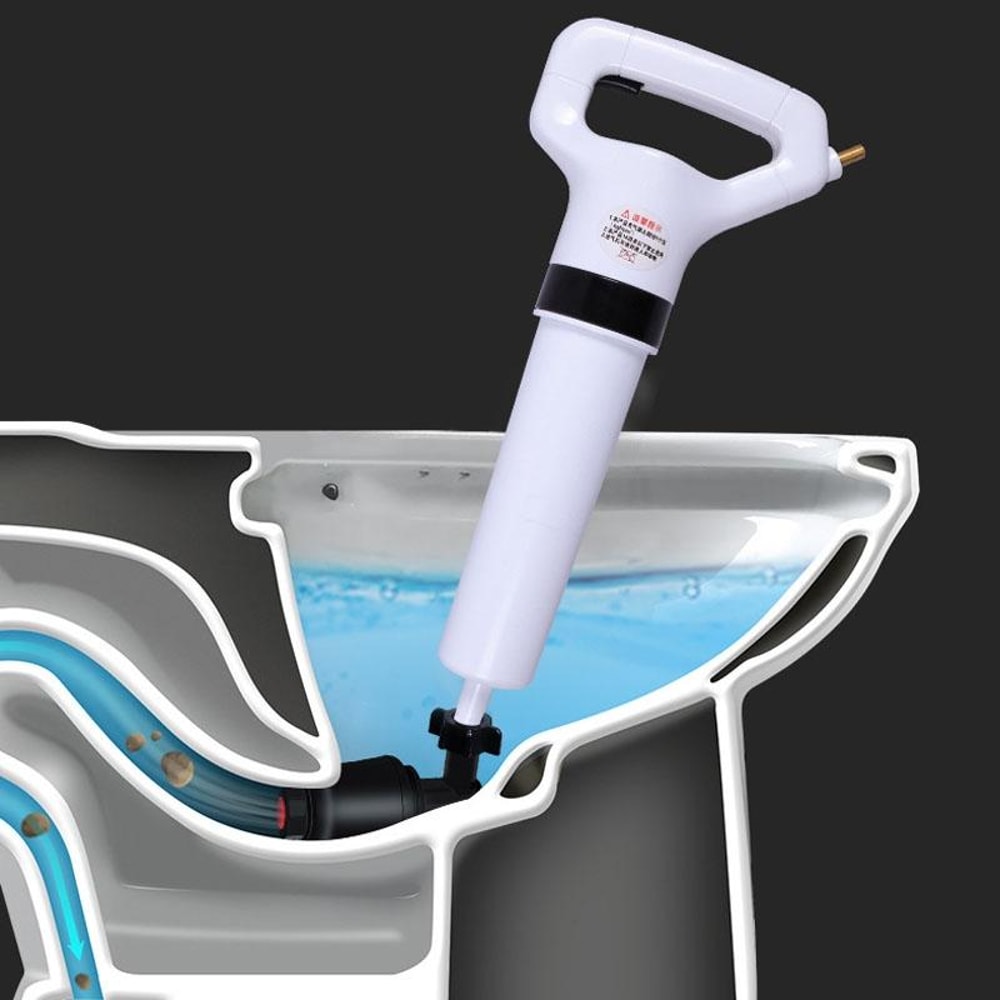 High Pressure Drain Cleaner Air Blaster For Toilets Sinks Sewer Pipe Clogs 11
