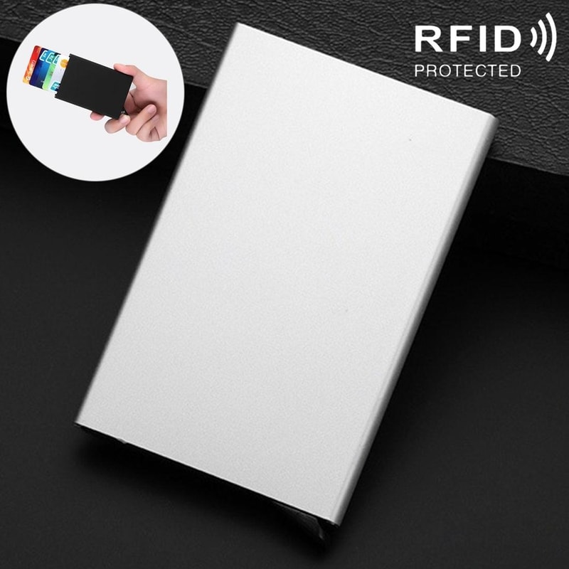 Slim Pop Up Business Card Holder RFID Blocking Credit Card Case For Professionals 9