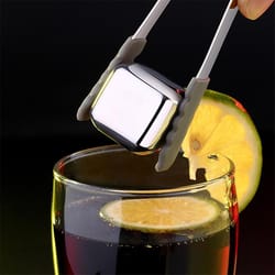 premium whiskey stones stainless steel ice cubes for chilled drinks without dilution