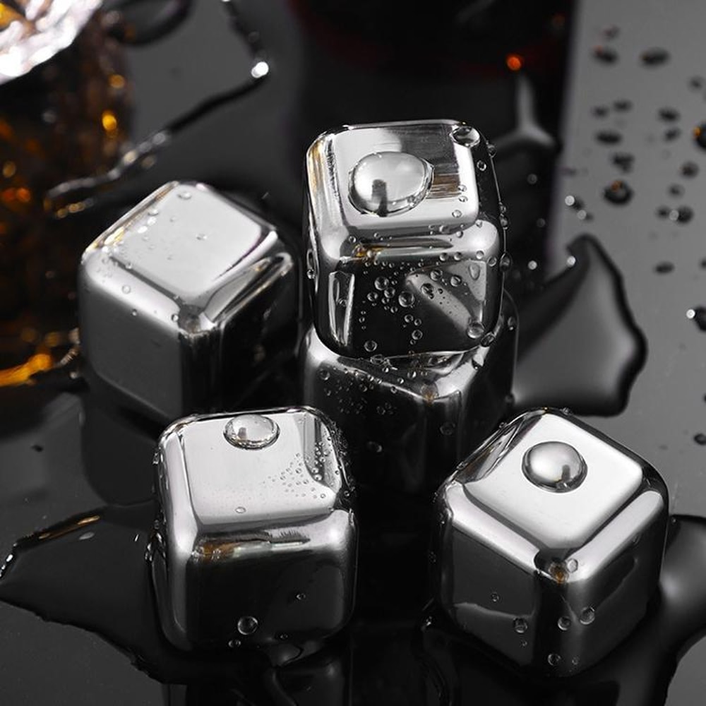 Premium Whiskey Stones Stainless Steel Ice Cubes For Chilled Drinks Without Dilution 1