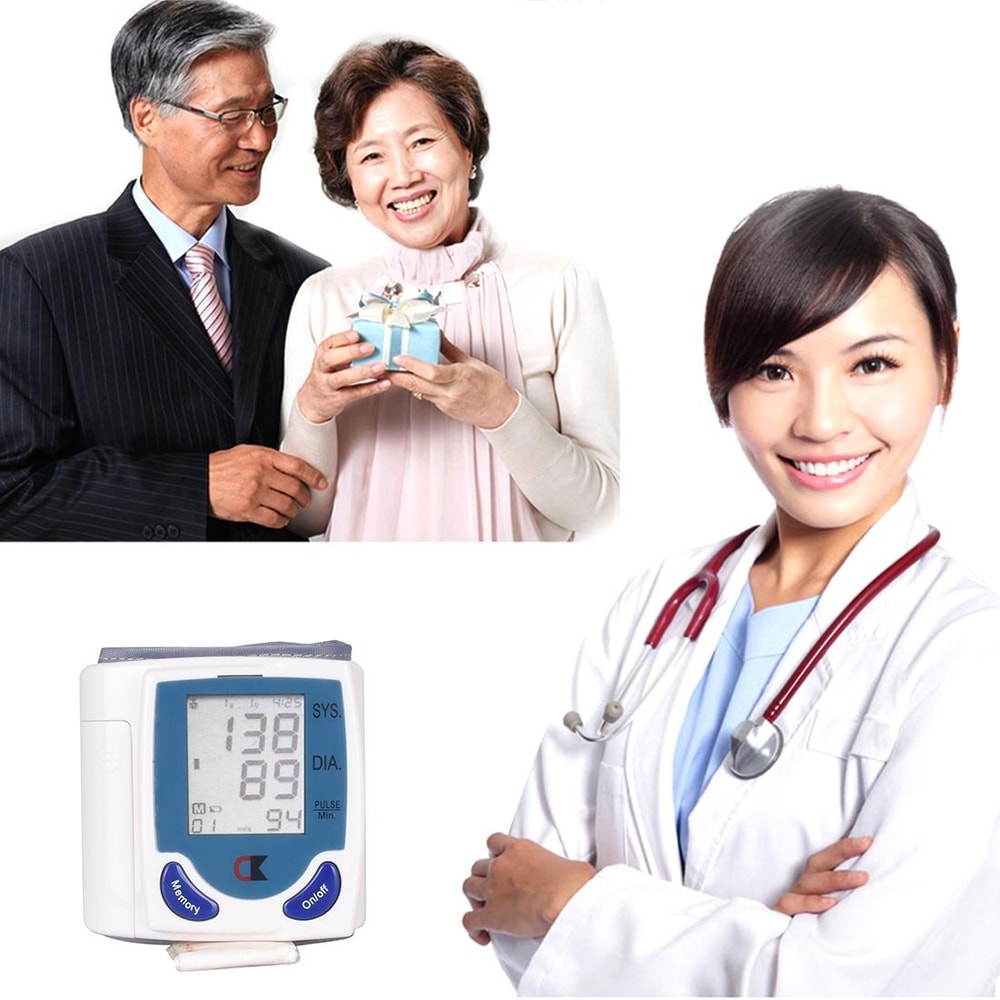Automatic Blood Pressure Monitor With 90 Memory Sets Large LCD Display 4
