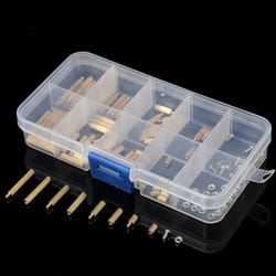 120pcs brass standoff kit m2 knurled male female spacer set for pcb and electronics projects