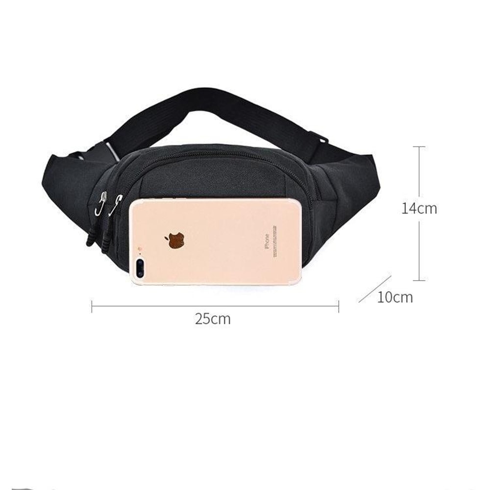 UrbanShield Waterproof Crossbody Chest Bag With Multi Pocket Storage For Travel And Sports 3