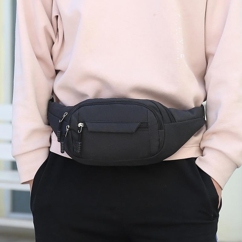 UrbanShield Waterproof Crossbody Chest Bag With Multi Pocket Storage For Travel And Sports 6