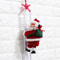 Animated Christmas Climbing Santa Plush Musical Ladder Toy for Holiday Home Decor