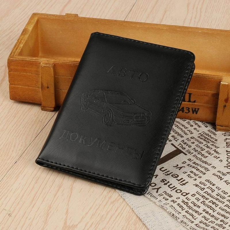Slim Leather Card Holder Wallet For Driving License Credit Cards Daily Essentials 3