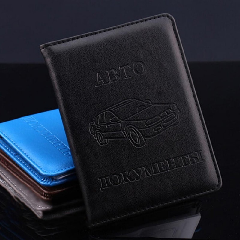 Slim Leather Card Holder Wallet For Driving License Credit Cards Daily Essentials 5