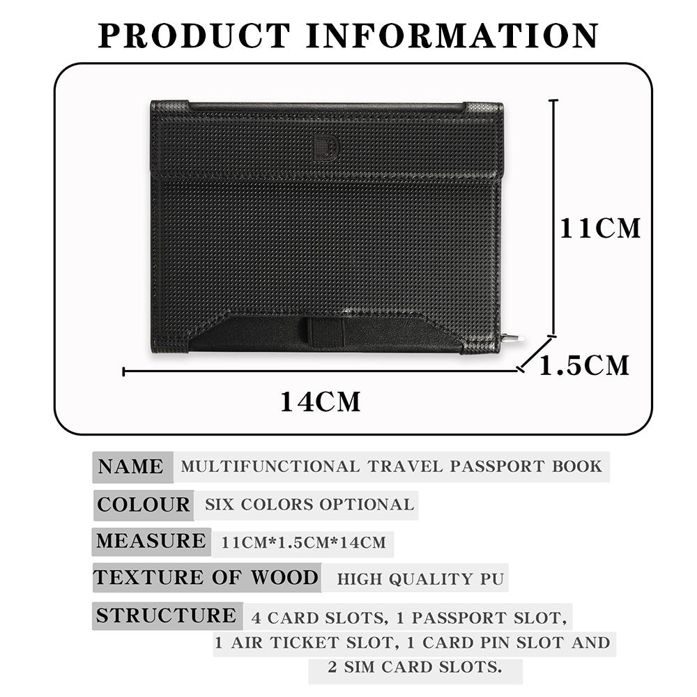 RFID Travel Wallet Passport Organizer 2
