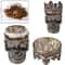 Skull King Zinc Alloy Herb Grinder With Double Layer Mesh Catcher For Tobacco And Spices 0