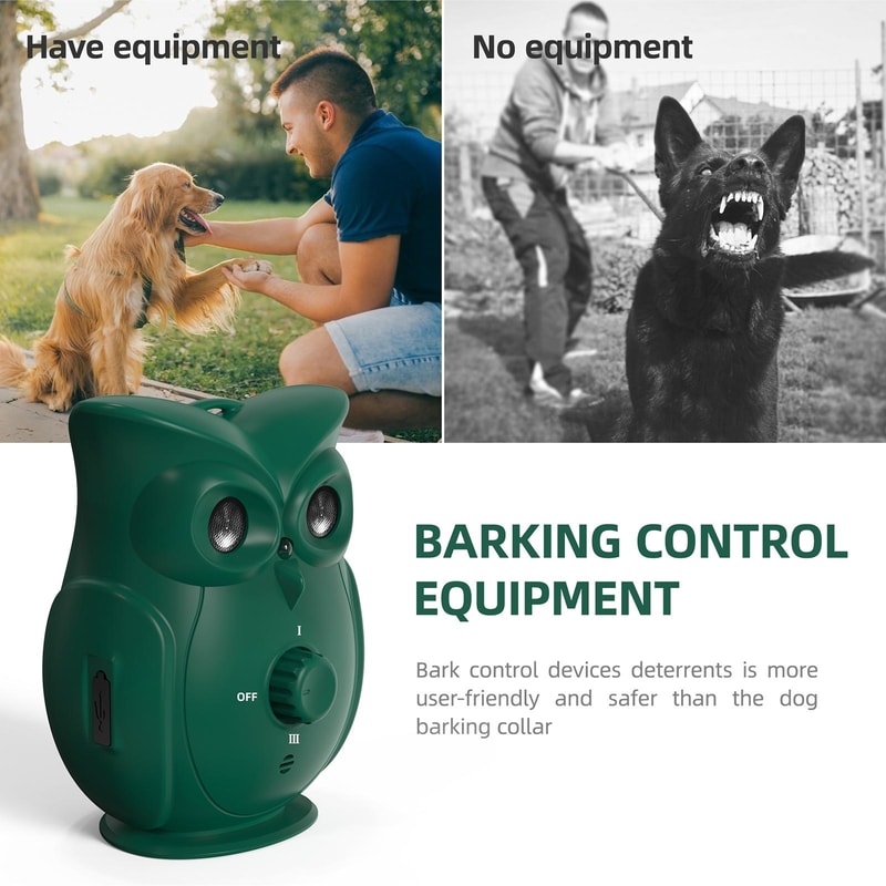 Ultrasonic Bark Deterrent Dog Training Device with Adjustable Sensitivity