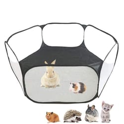 portable small animal playpen foldable indoor outdoor pet tent for rabbits, guinea pigs & hamsters