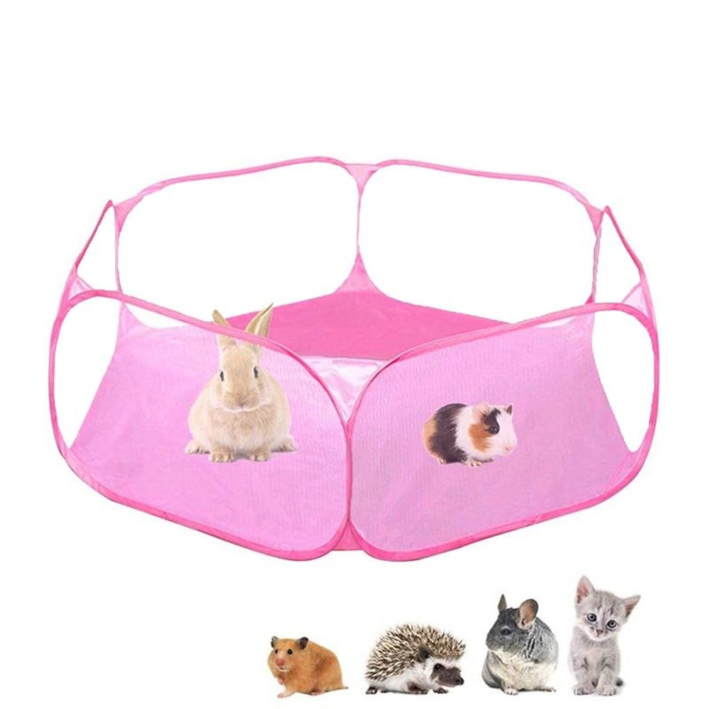 Portable Small Animal Playpen Foldable Indoor Outdoor Pet Tent For Rabbits Guinea Pigs Hamsters 5