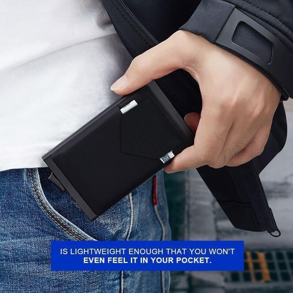 RFID Blocking Aluminum Card Holder Wallet Slim Metal Credit Card Case 7