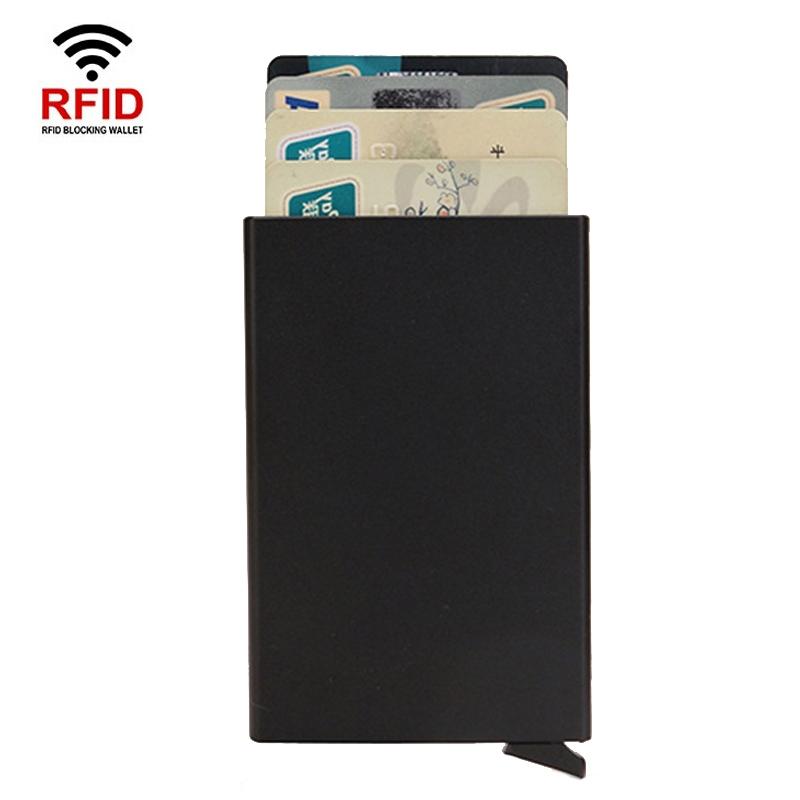 RFID Blocking Aluminum Card Holder Wallet Slim Metal Credit Card Case 11