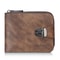 Vintage RFID Men Wallet With Zipper Coin Pocket Multi Card Holder 9