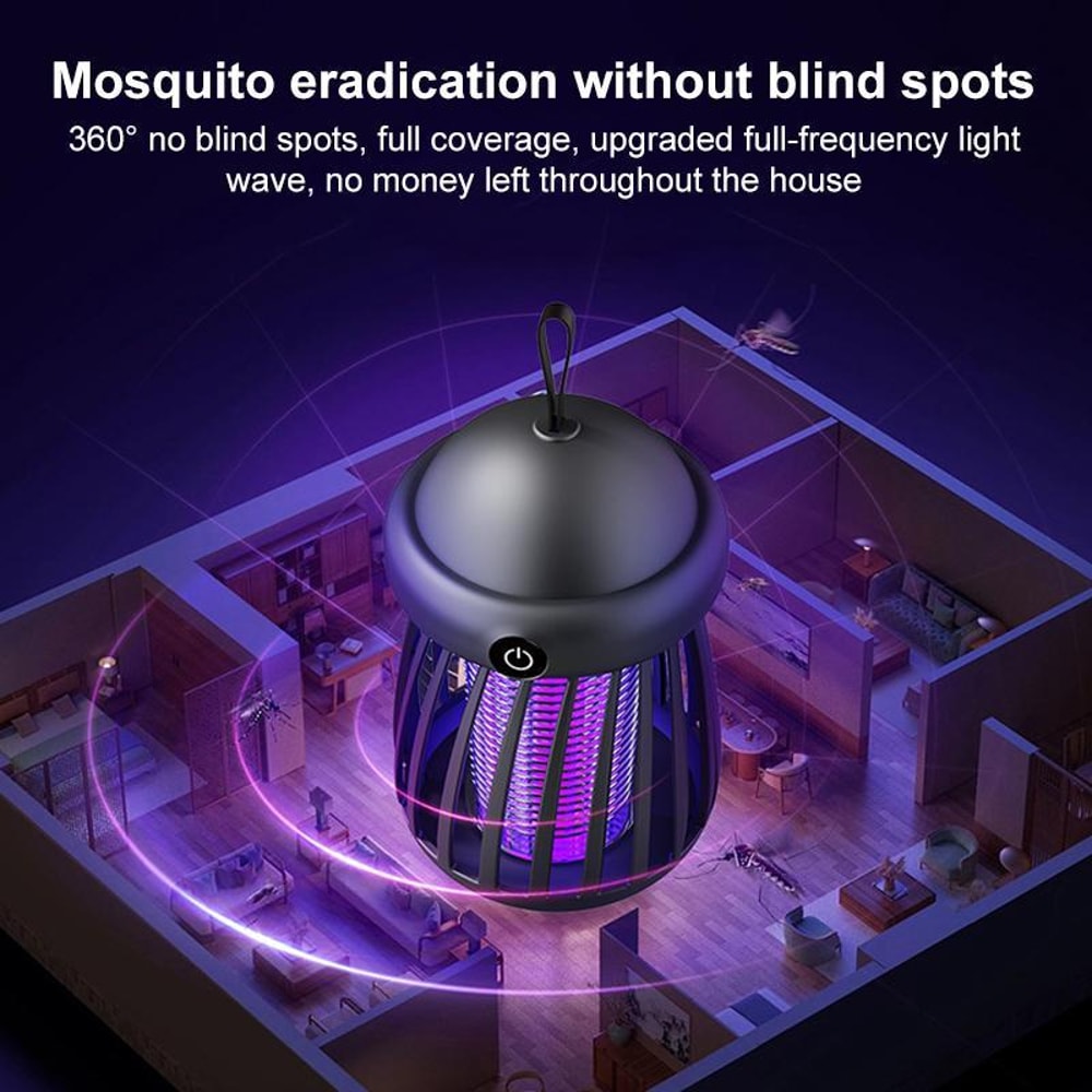 JellyGlow Rechargeable Mosquito Killer Lamp With UV Light For Camping Indoor Protection 5