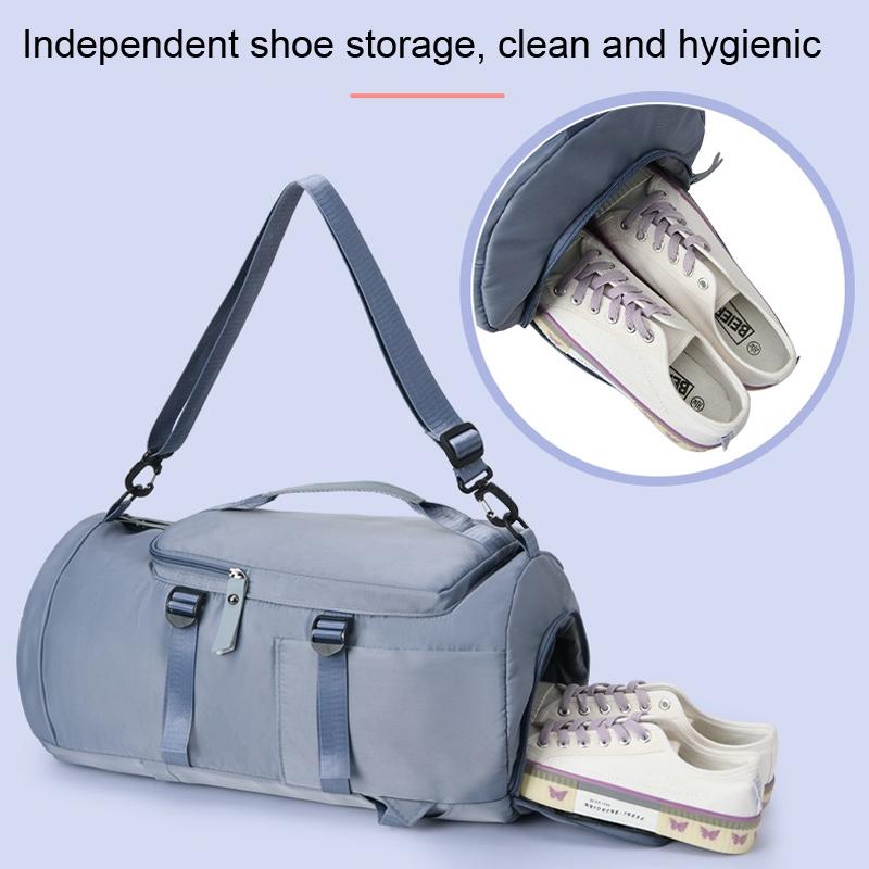 Convertible Travel Backpack With Shoe Compartment Large Capacity Duffel Bag For Gym Weekend Trips 4
