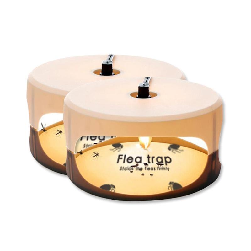 2PCS Flea Trap Indoor Pet Safe Sticky Light Trap For Cats Dogs Home Pest Control 1