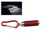 Carabiner Mini LED Zoom Flashlight Keychain Torch For Camping Hiking Emergency Use 0