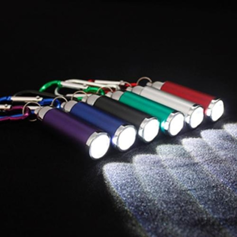 Carabiner Mini LED Zoom Flashlight Keychain Torch For Camping Hiking Emergency Use 1
