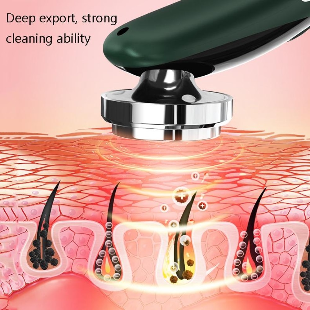 Ultrasonic Facial Cleansing Device With Ion Therapy LED Skin Massage 2