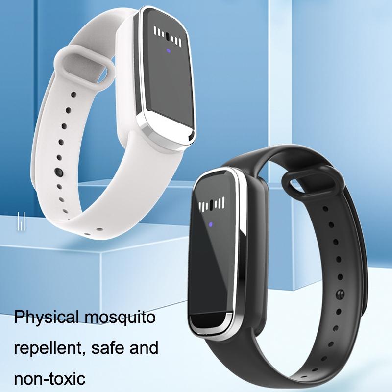 Ultrasonic Mosquito Repellent Bracelet Rechargeable Outdoor Bug Protection Band 2