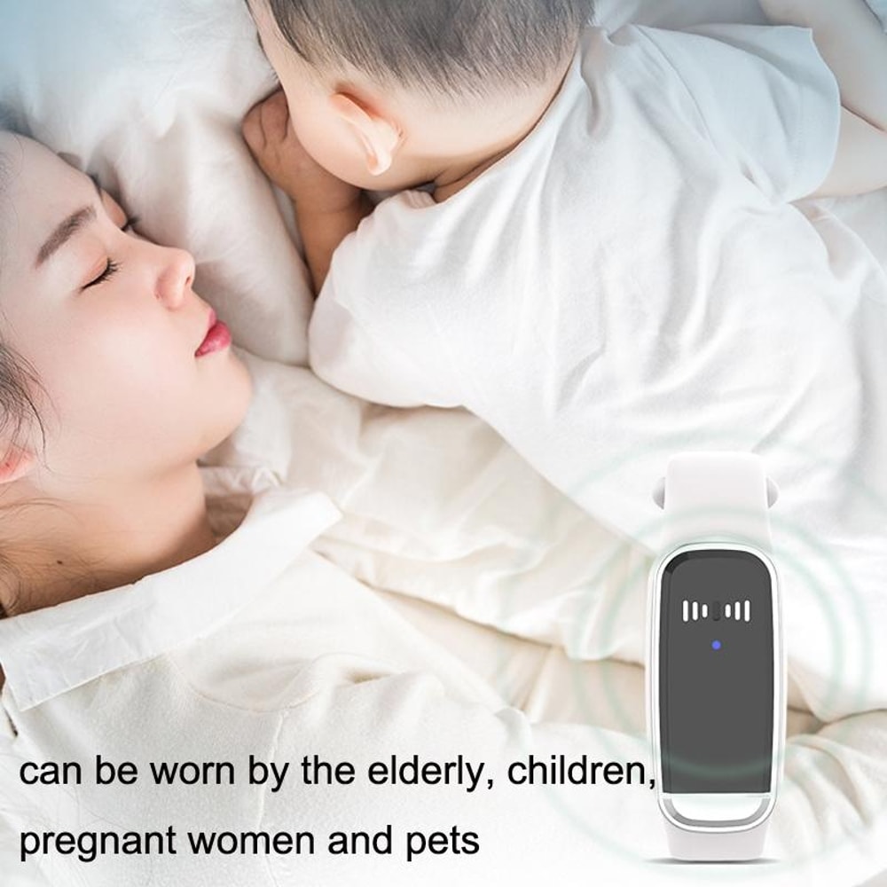 Ultrasonic Mosquito Repellent Bracelet Rechargeable Outdoor Bug Protection Band 5