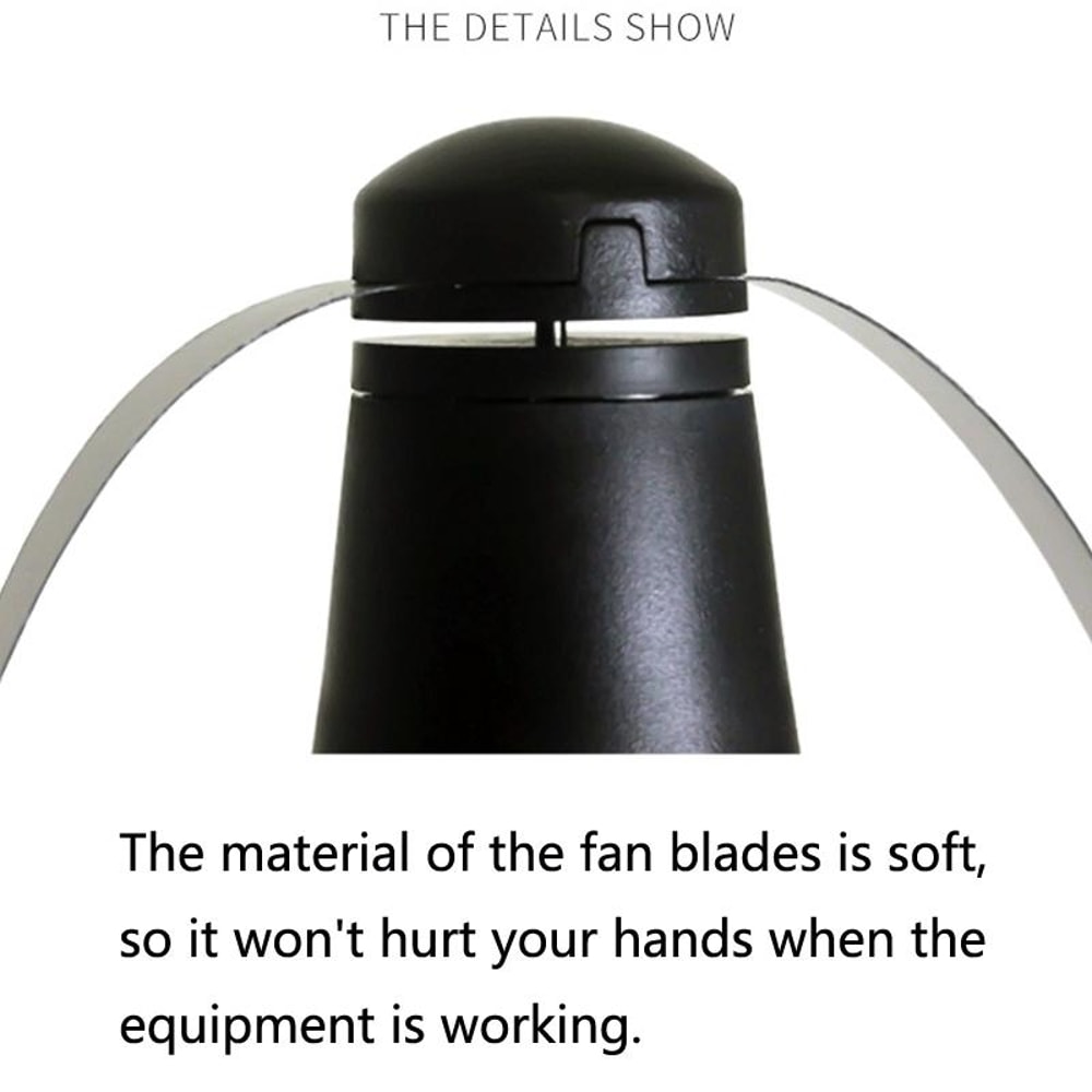Outdoor Fly Repellent Fan For Tables Portable Mosquito Repellent Fan With Safe Reflective Blades 3