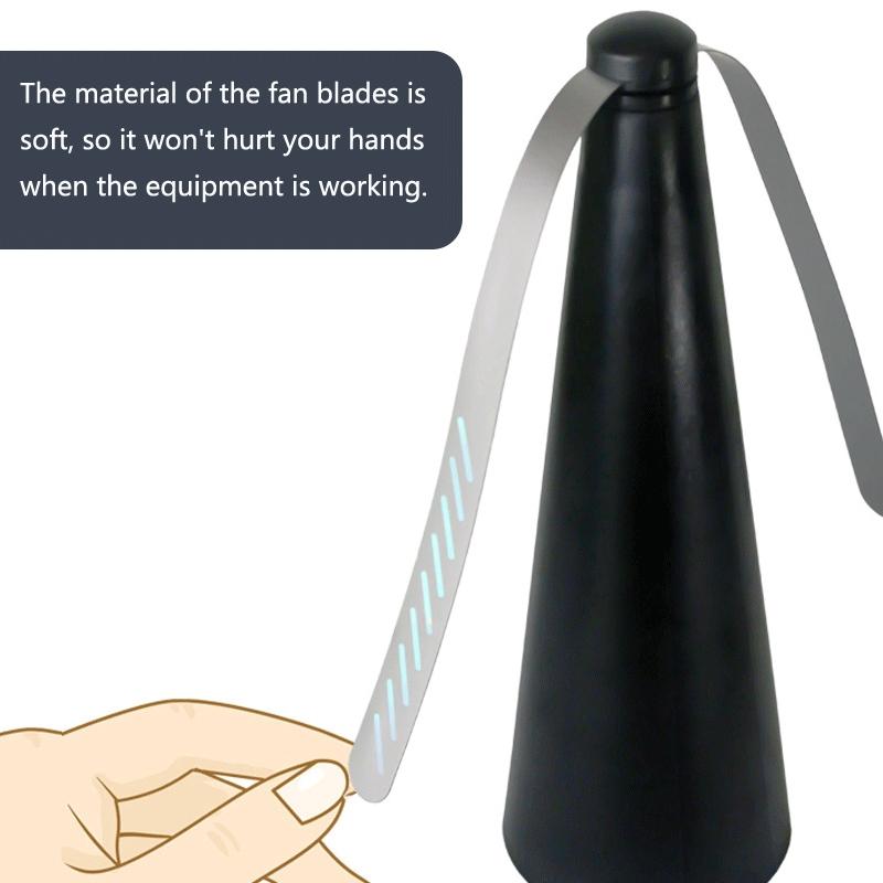 Outdoor Fly Repellent Fan For Tables Portable Mosquito Repellent Fan With Safe Reflective Blades 4
