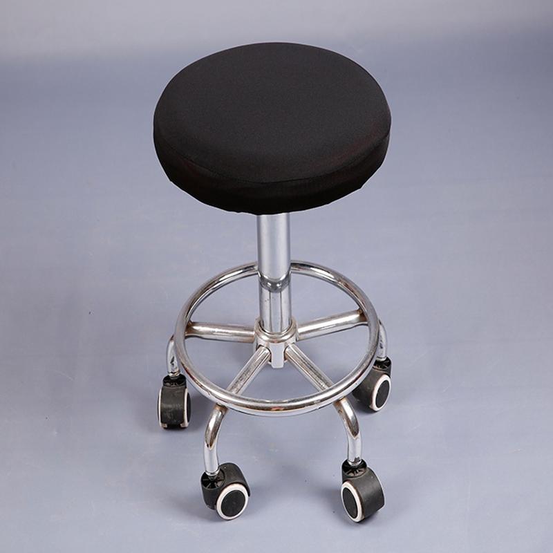 Elastic Round Stool Cover Stretch Seat Protector For Swivel Chairs And Bar Stools 0