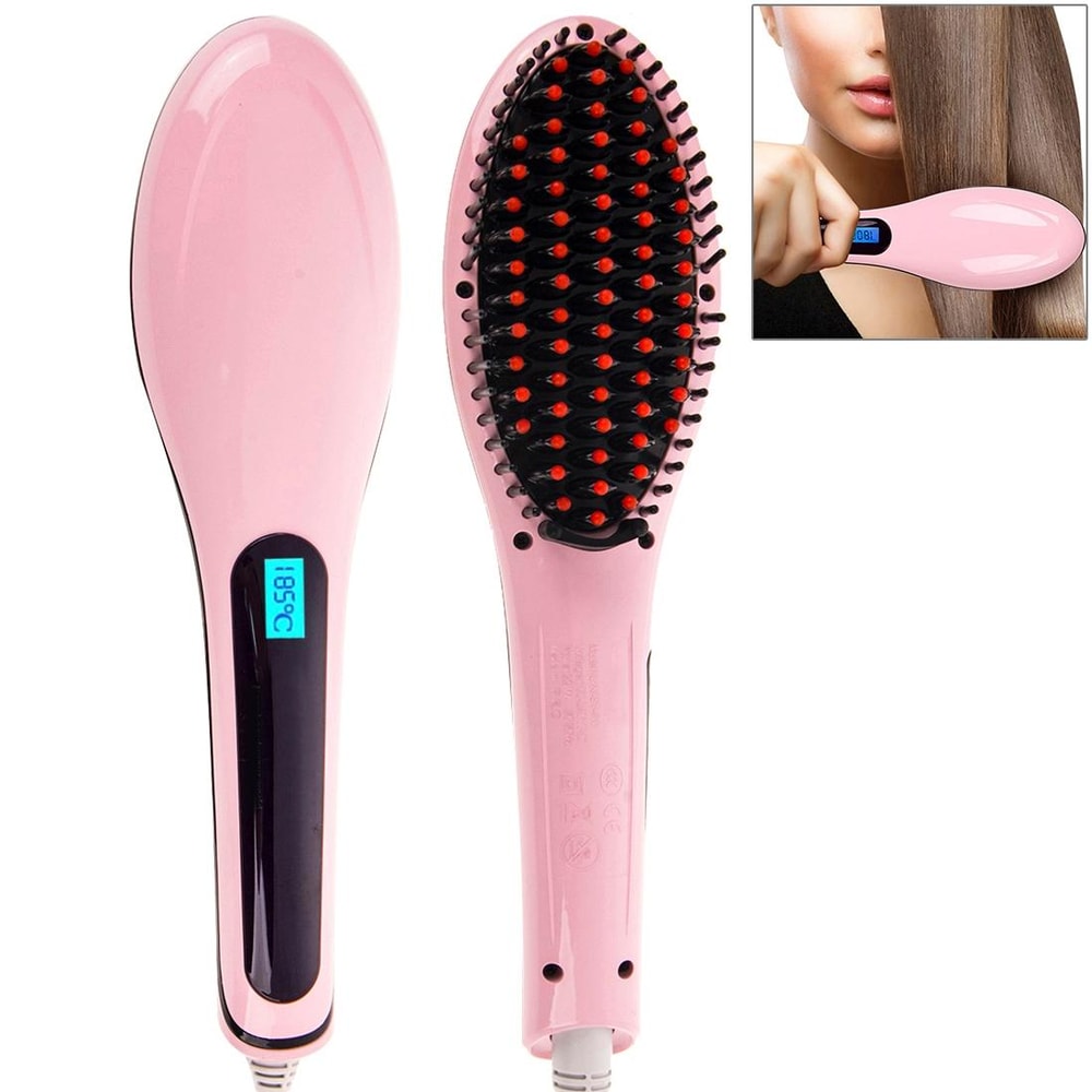 Hair Straightener Comb With LCD Heat Display For Fast Smooth Styling 2