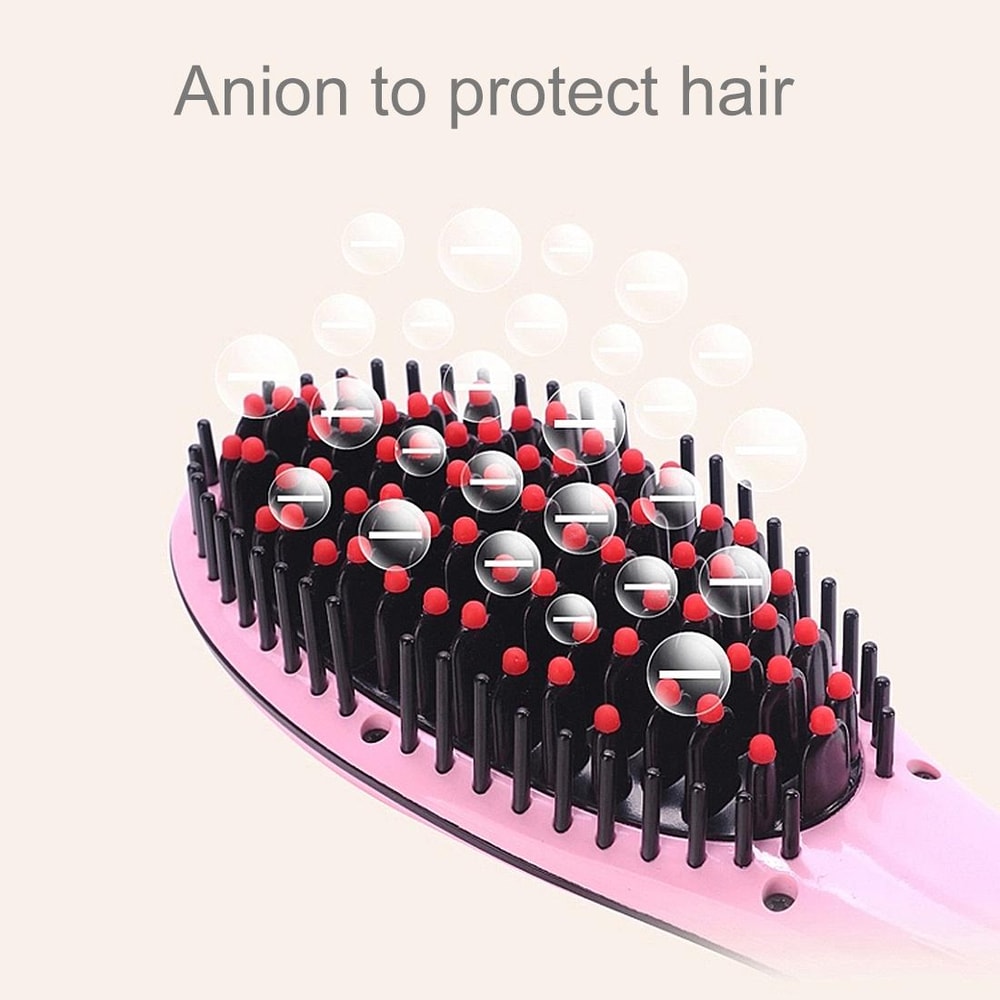 Hair Straightener Comb With LCD Heat Display For Fast Smooth Styling 7