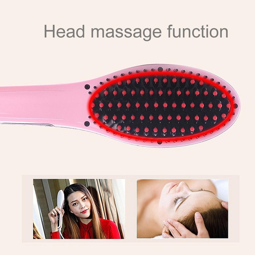Hair Straightener Comb With LCD Heat Display For Fast Smooth Styling 8