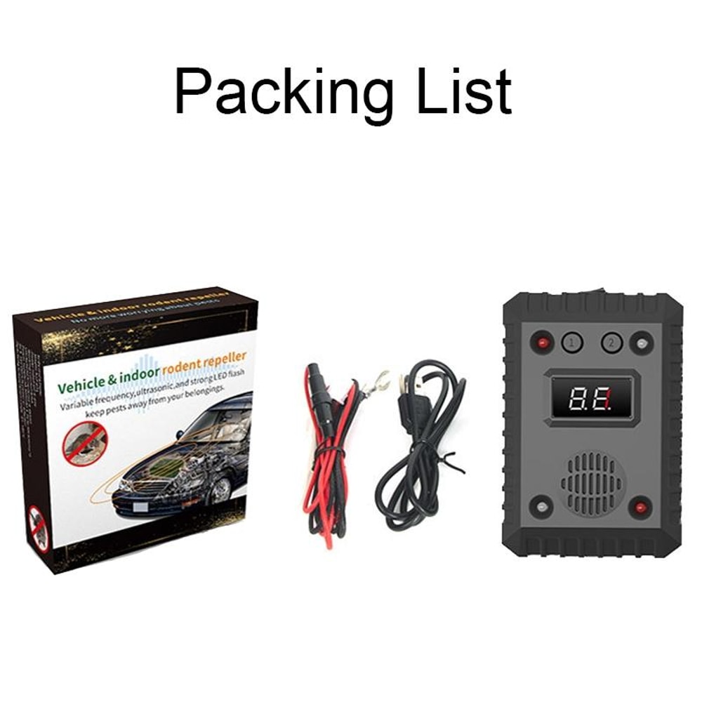 Ultrasonic Car Rat Repeller For Engine Bays And Indoor Spaces 3