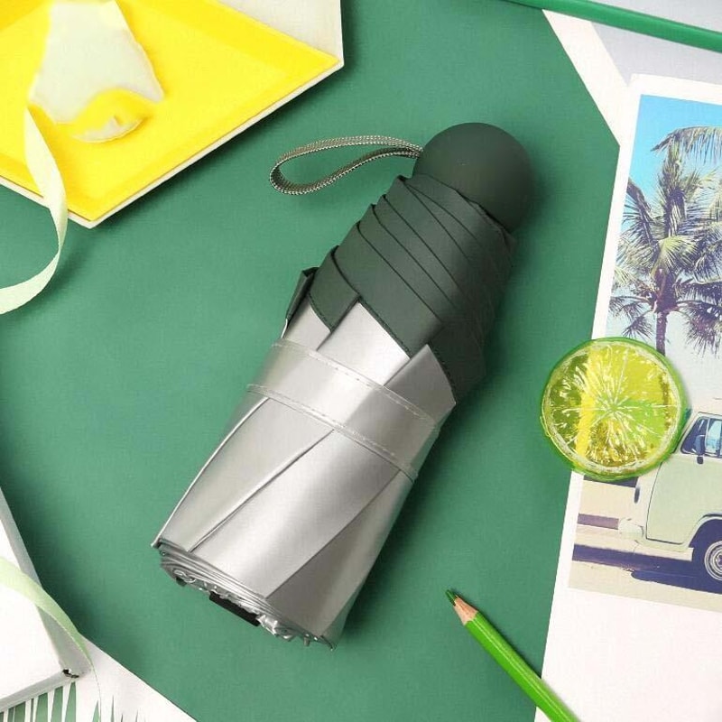 Portable Mini Pocket Umbrella With UV Protection Windproof Travel Design 7