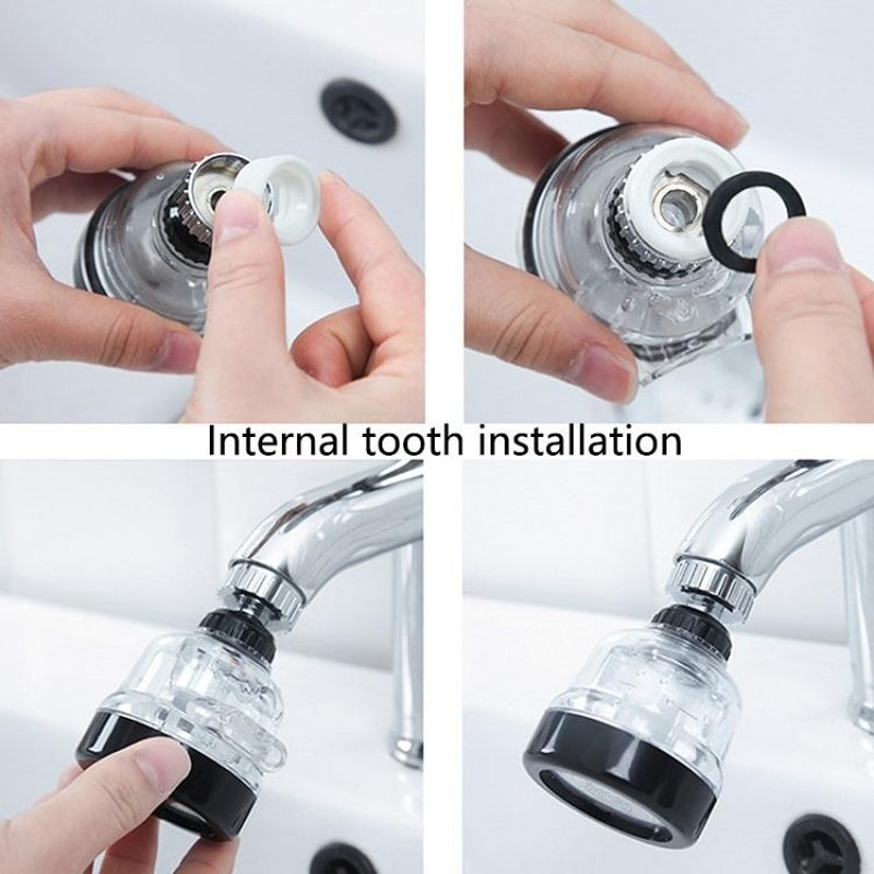 Faucet Water Saver Pressurized Splash Filter For Kitchen Sink 5