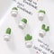Cute Cactus Fridge Magnets Set For Notes Decor Kitchen Organization 7