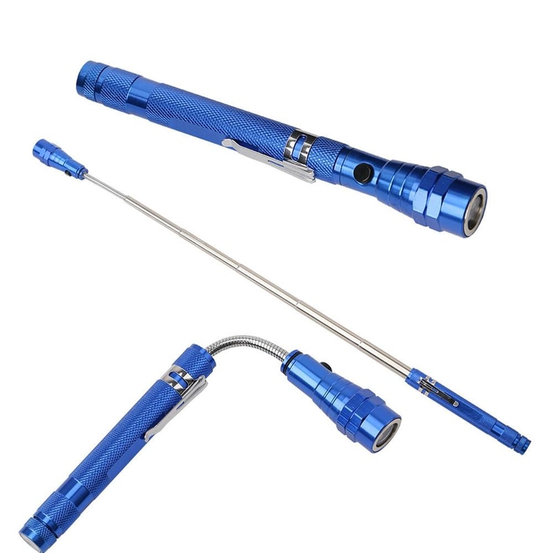 Magnetic Telescopic LED Flashlight Set For Camping Fishing Pickup Tasks 6