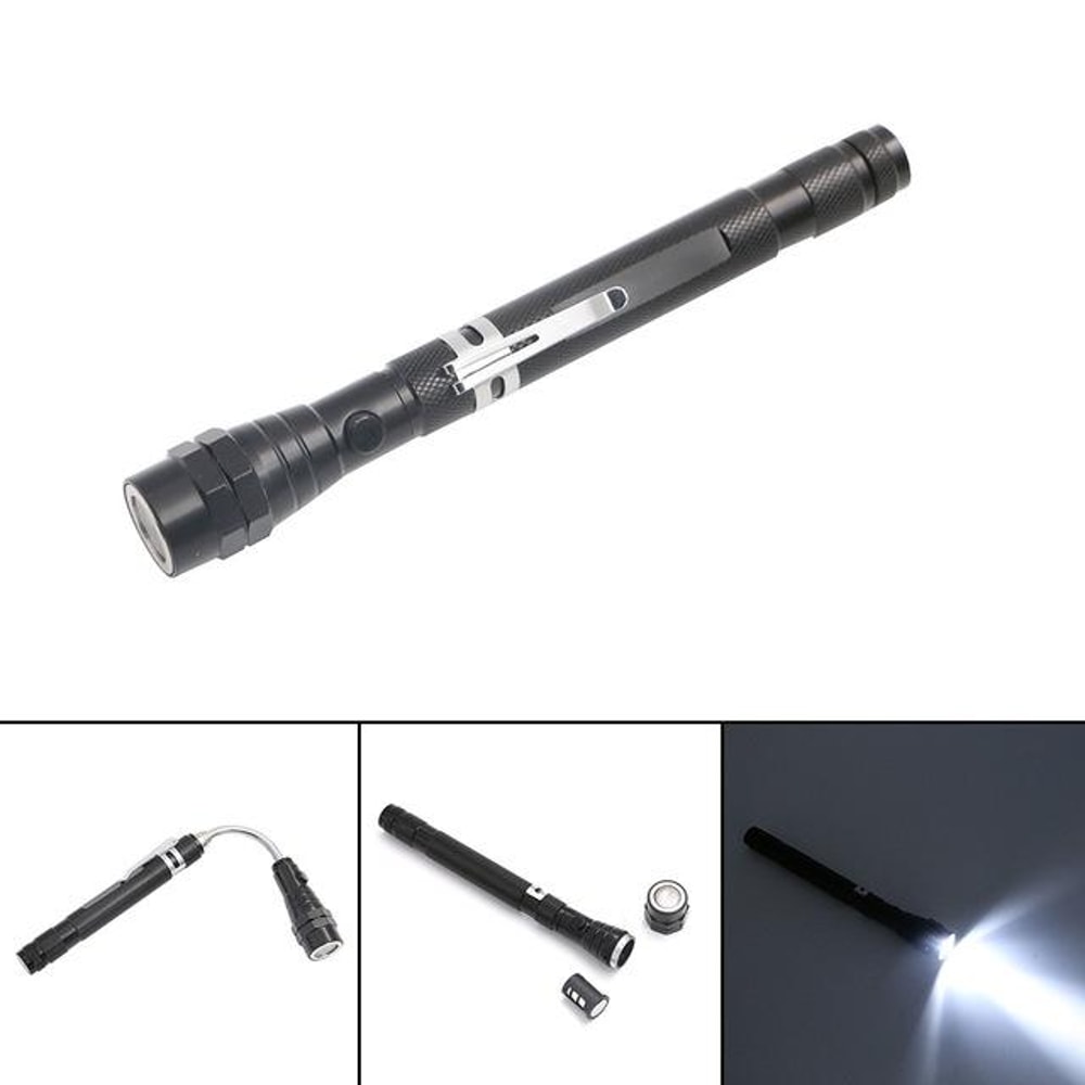 Magnetic Telescopic LED Flashlight Set For Camping Fishing Pickup Tasks 9