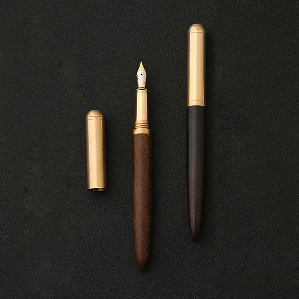 Luxury Wooden Fountain Pen 07mm Elegant Writing Pen For Office School Gift Giving 3