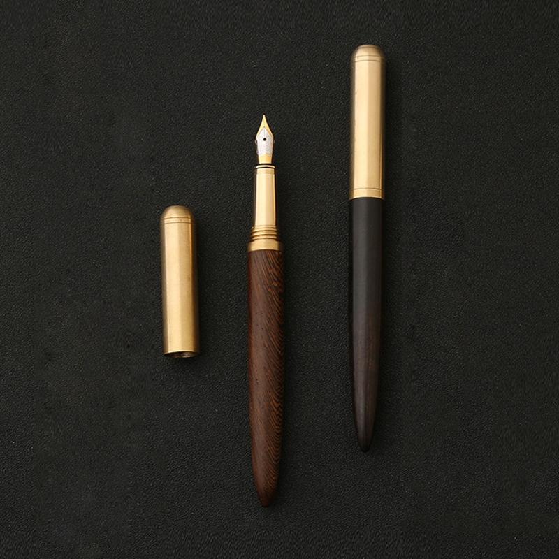 Luxury Wooden Fountain Pen 07mm Elegant Writing Pen For Office School Gift Giving 3