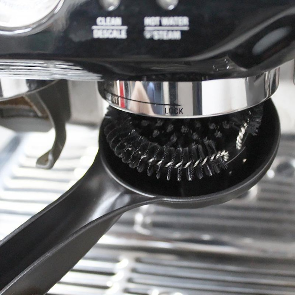 58mm Espresso Group Head Cleaning Brush With Nylon Bristles For Portafilter Maintenance 1