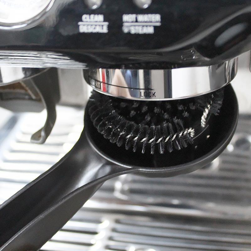 58mm Espresso Group Head Cleaning Brush With Nylon Bristles For Portafilter Maintenance 1