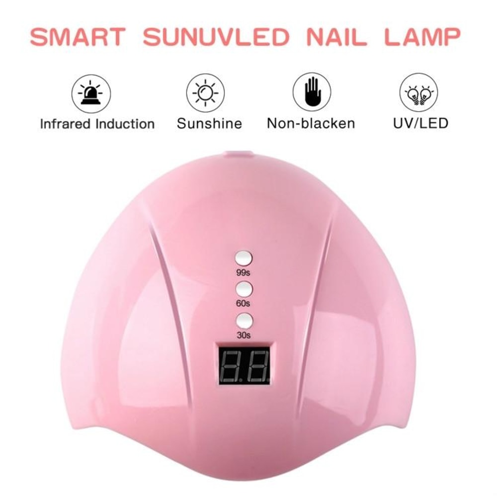 36W UV LED Nail Lamp With Smart Sensor LCD Timer For Fast Gel Polish Curing 1